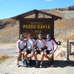 Il gruppetto Cad Bam Bicycle a Passo Gavia.