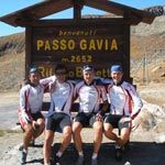 Ancora lo stesso gruppetto Cad Bam Bicycle a Passo Gavia.