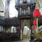 Il coro della Cattedrale di Exeter