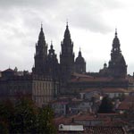 Veduta del centro storico di Santiagio de Compostela